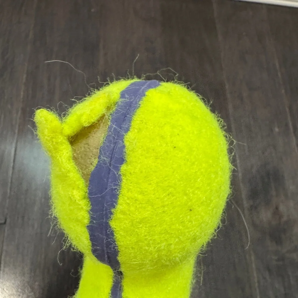 Kong AirDog Large Dog Pet Tennis Ball Bone Toy - Vibrant Yellow